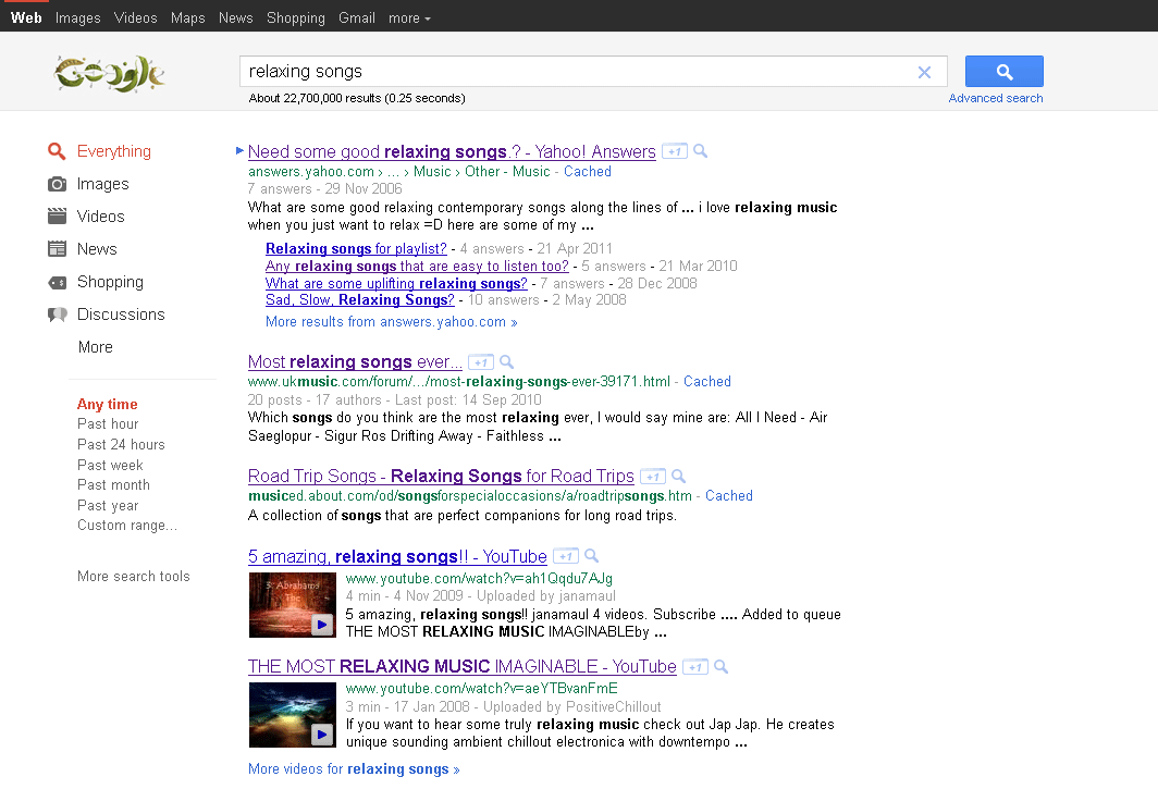 Google screenshot